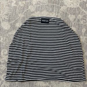 Milk Snob Black & White Striped Nursing Cover